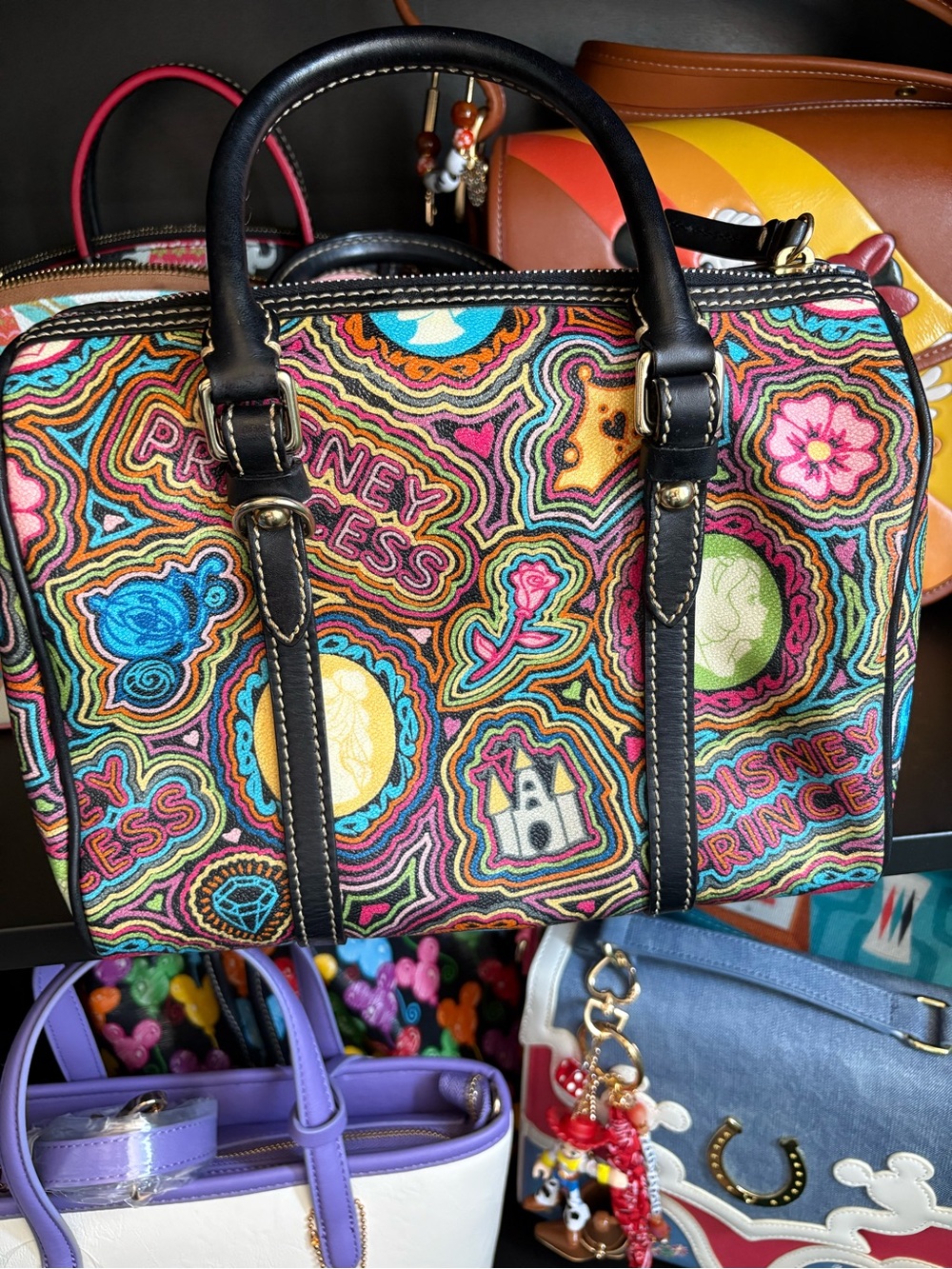 Dooney & Bourke Disney Princess Multicolor Satchel - Picture 2 of 11